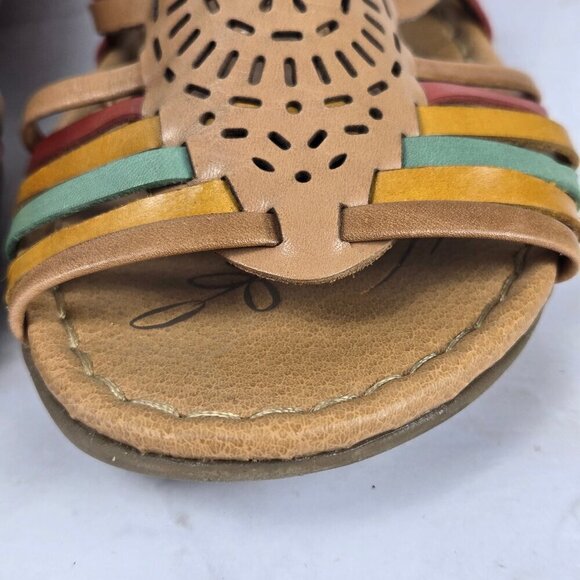 Naturalizer Size 8 "Wendy" N5 Comfort Huracha Sandals Hook & Loop Adj Back Strap - Picture 6 of 16
